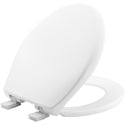 Bemis AffinityÊRound Plastic Toilet Seat White - Removable, Slow-Close, Adjustable