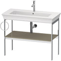 Duravit WT4544LH2H2 White Tulip Floorstanding Metal Console Stone Gray High Gloss