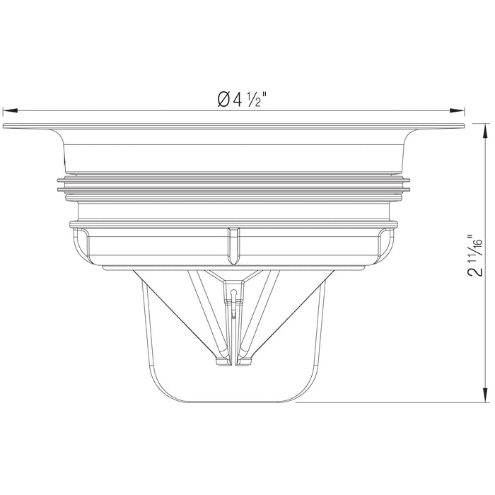 Blanco 222911 Essential Silgranit Disposal Flange Insert with Waste Scraper - Soft White