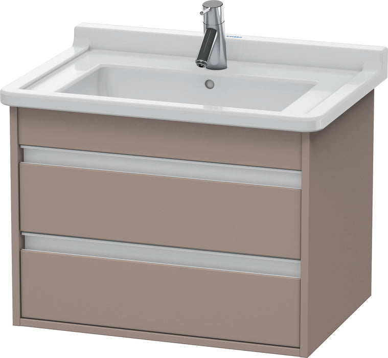 Duravit KT664304343 Ketho Wall-Mount Vanity Unit Basalt