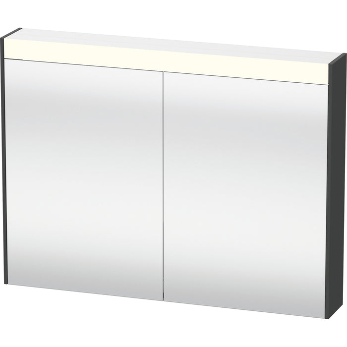 Duravit BR7102049496000 Brioso Mirror Cabinet with Lighting Graphite