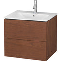 Duravit LC624001313 L-Cube Wall-Mount Vanity Unit American Walnut