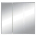 Jensen Horizon medicine cabinet with three mirrored doors and white frame