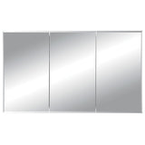 Rangaire Jensen 255048 Horizon Recess Mount 3-Door Mirrored Bathroom Medicine Cabinet 48"x28"