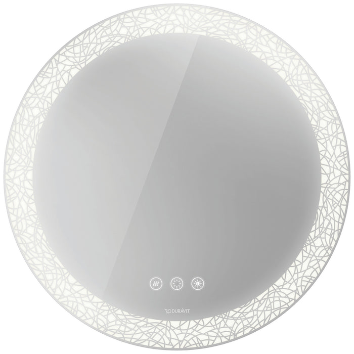 Duravit HP7485G00006000 Happy D.2 Plus Icon Version Mirror with Lighting White