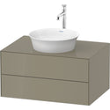 Duravit WT49850H2H2 White Tulip Wall-Mounted Vanity Unit Stone Gray High Gloss
