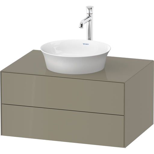 Duravit WT49850H2H2 White Tulip Wall-Mounted Vanity Unit Stone Gray High Gloss