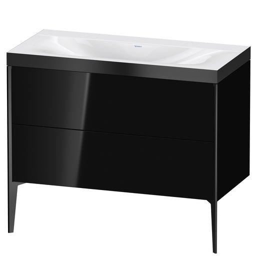 Duravit XV4711NB240P XViu C-Bonded Floorstanding Vanity Kit Black