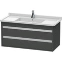 Duravit KT664504949 Ketho Wall-Mount Vanity Unit Graphite