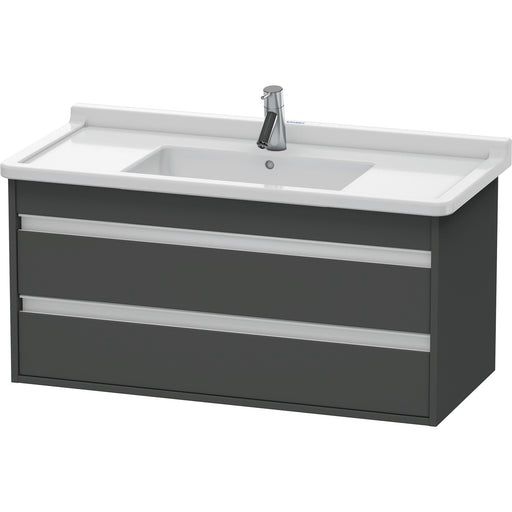 Duravit KT664504949 Ketho Wall-Mount Vanity Unit Graphite