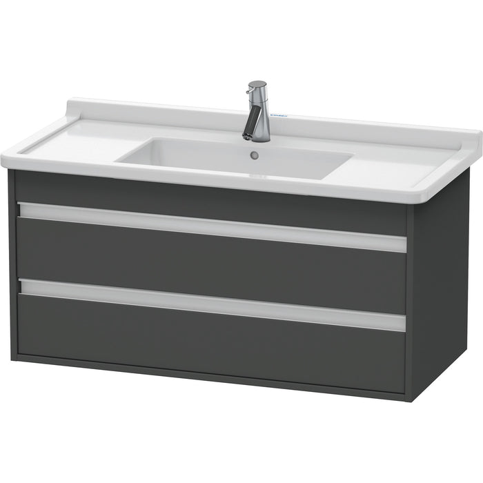 Duravit KT664504949 Ketho Wall-Mount Vanity Unit Graphite