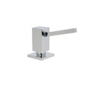 Soap/lotion dispenser - contemporary square in polished chrome finish.
