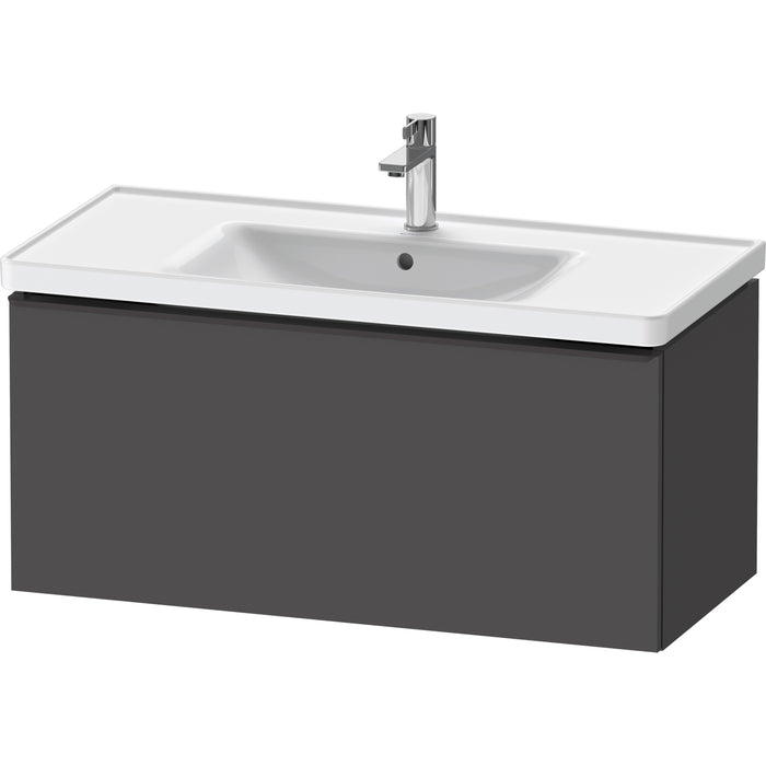 Duravit DE42560BD490000 D-Neo Wall-Mount Vanity Unit Graphite Matte