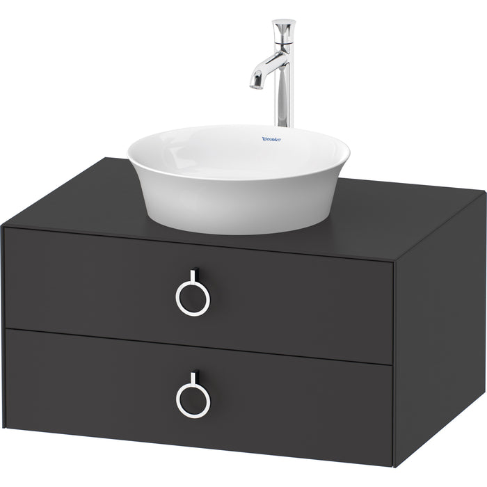 Duravit WT499005858 White Tulip Wall Mount Vanity Cabinet