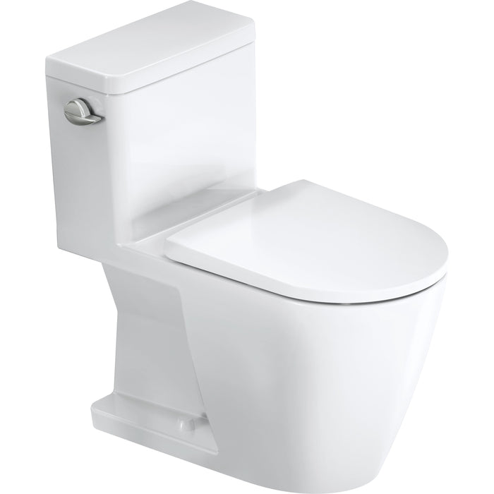 Duravit D4030520 D-Neo 1.28 GPF Rimless Elongated One Piece Toilet