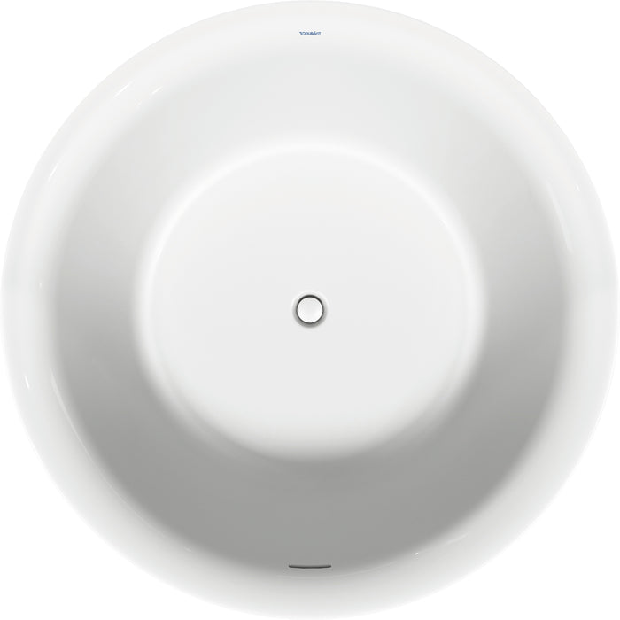 Duravit 700470000000090 White Tulip Round Freestanding Bathtub Acrylic
