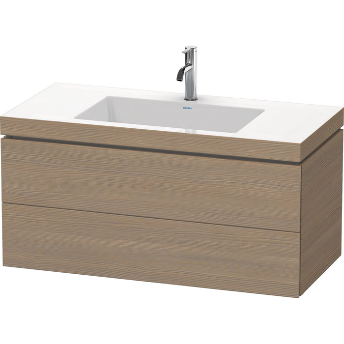 Duravit LC6928O3535 L-Cube C-Bonded Wall-Mount Vanity Kit Oak Terra