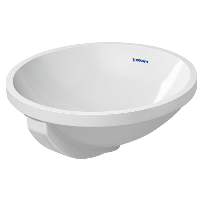 Duravit 0468400000 Architec Round Undermount Bathroom Sink with Overflow