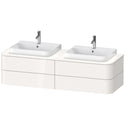 Duravit HP4974B2222 Happy D.2 Plus Four Drawer Wall-Mount Vanity Unit White