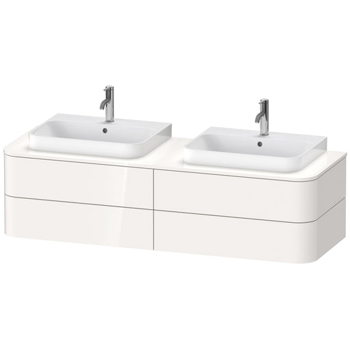 Duravit HP4974B2222 Happy D.2 Plus Four Drawer Wall-Mount Vanity Unit White