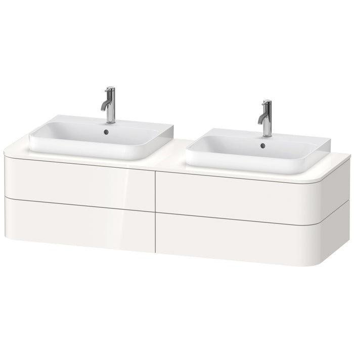 Duravit HP4974B2222 Happy D.2 Plus Four Drawer Wall-Mount Vanity Unit White