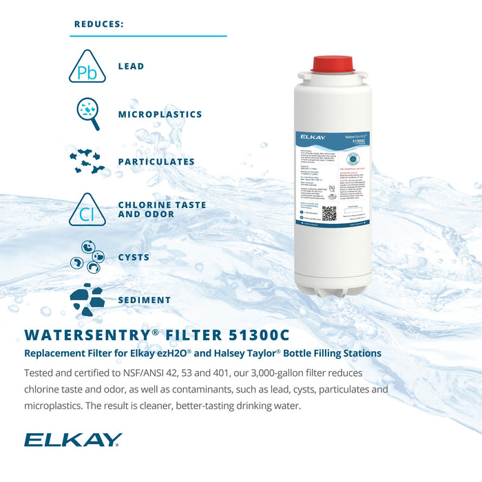 Elkay 51300C_3PK WaterSentry Replacement Filter