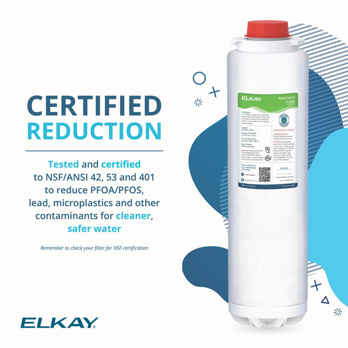 Elkay LKAV7051FLS 1 Hole Faucet with Filtered Drink Water in Lustrous Steel
