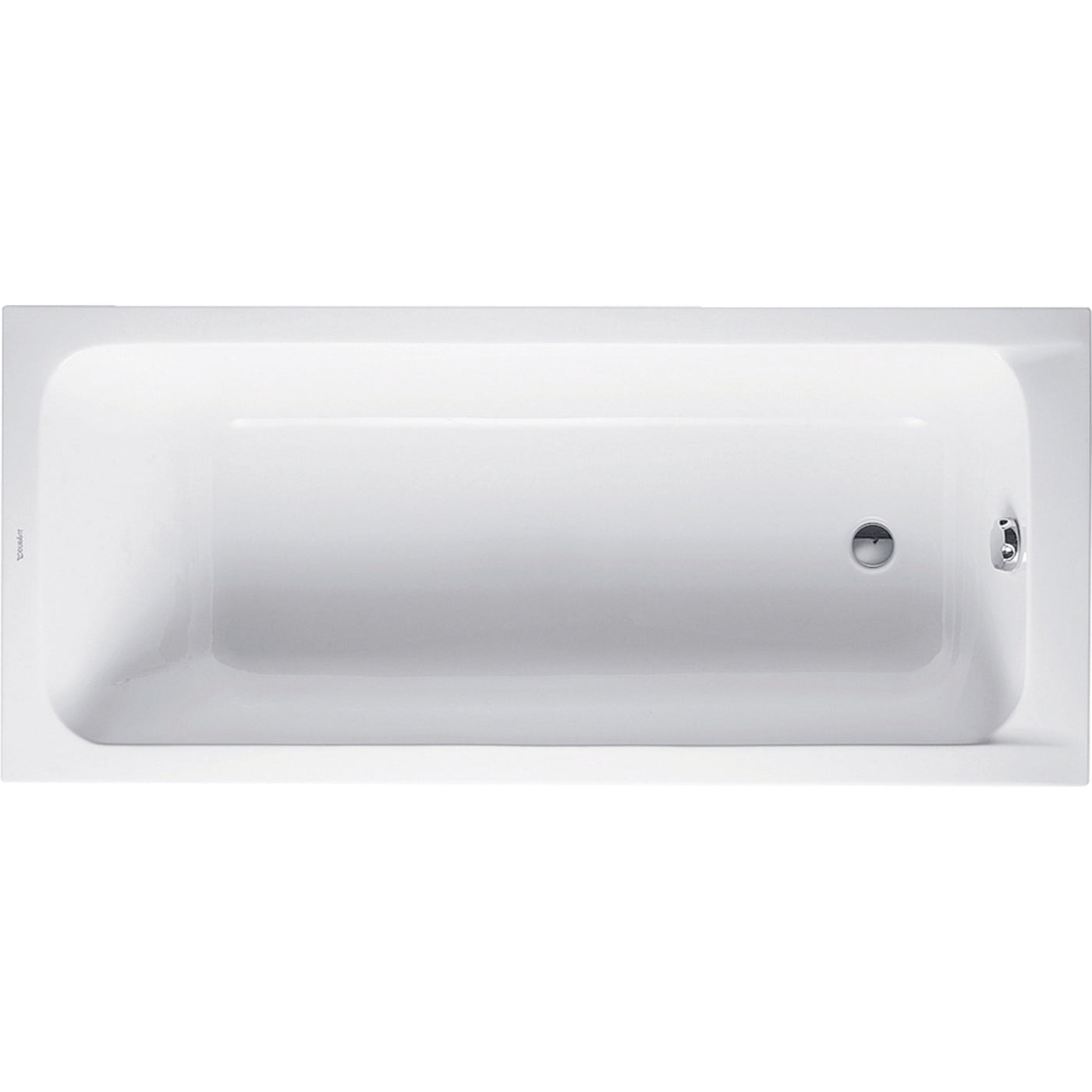 Duravit 700096000000092 D-Code x Drop-in Bathtub with Reversible Drain ...