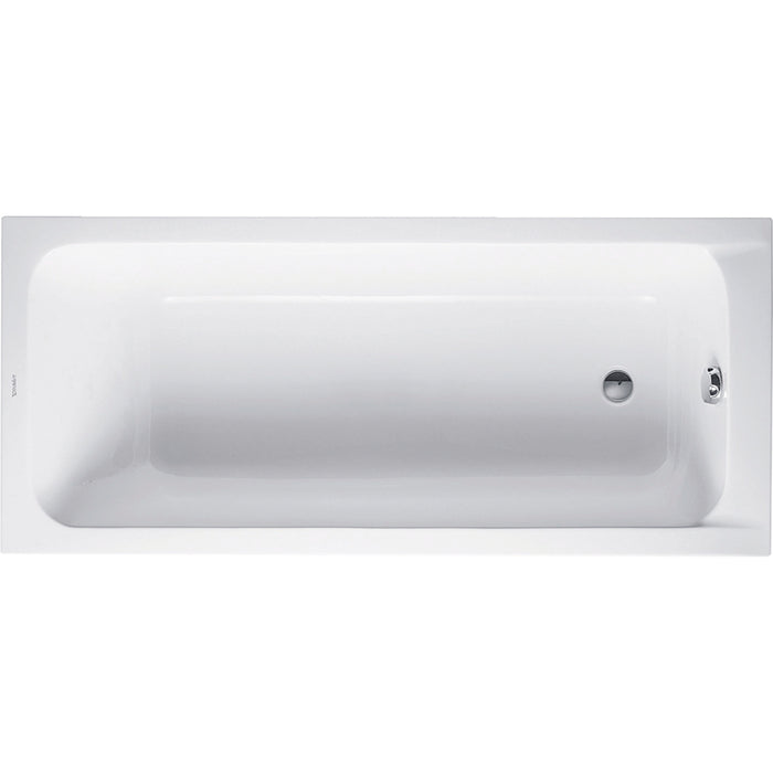 Duravit 700096000000092 D-Code x Drop-in Bathtub with Reversible Drain