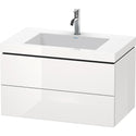 Duravit LC6927O2222 L-Cube Wall Mount C-Bonded Vanity