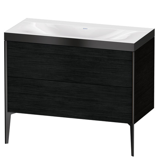 Duravit XV4711NB216P XViu C-Bonded Floorstanding Vanity Kit Oak Black