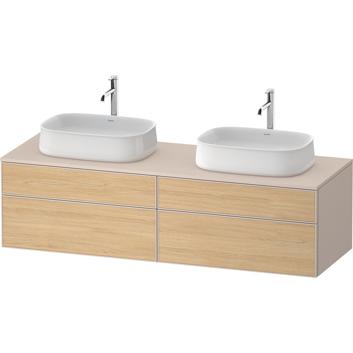 Duravit ZE4825B30830000 Zencha Wall Mount Double Vanity Cabinet