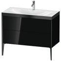 Duravit XV4711OB240P XViu C-Bonded Floorstanding Vanity Kit Black