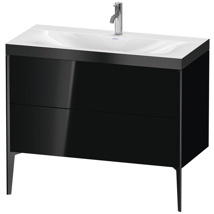 Duravit XV4711OB240P XViu C-Bonded Floorstanding Vanity Kit Black