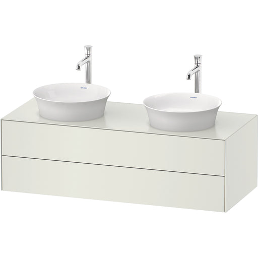 Duravit WT4988B3636 White Tulip Wall Mount Double Vanity Cabinet