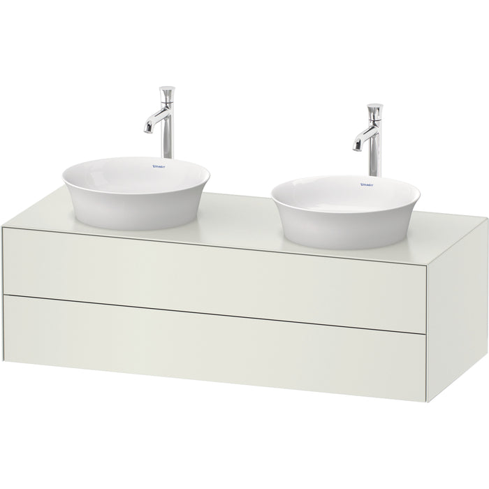 Duravit WT4988B3636 White Tulip Wall Mount Double Vanity Cabinet