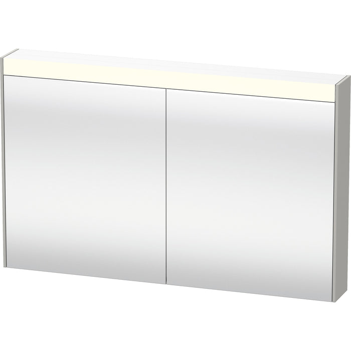 Duravit BR7104007076000 Brioso Mirror Cabinet with Lighting Concrete Gray