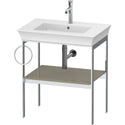 Duravit WT4543LH2H2 White Tulip Floorstanding Metal Console Stone Gray High Gloss