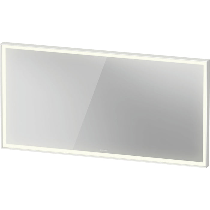 Duravit LC7384000006000 L-Cube Mirror with Lighting White Aluminum