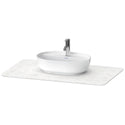 Duravit LU946901717 Luv Quartz Structure with One Bathroom Sink Cutout