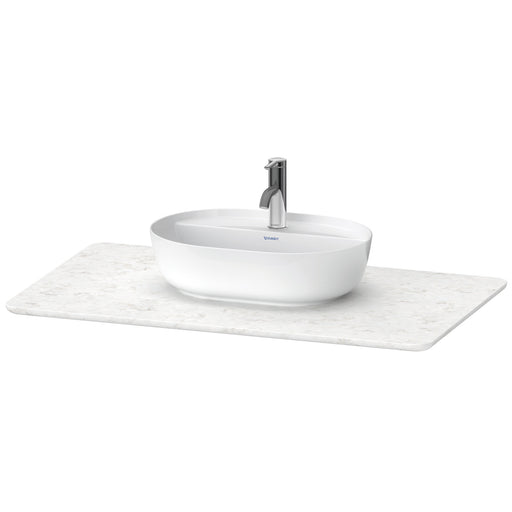 Duravit LU946901717 Luv Quartz Structure with One Bathroom Sink Cutout
