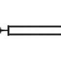 Duravit 0099414600 Starck T 18 1/4" Double Towel Bar