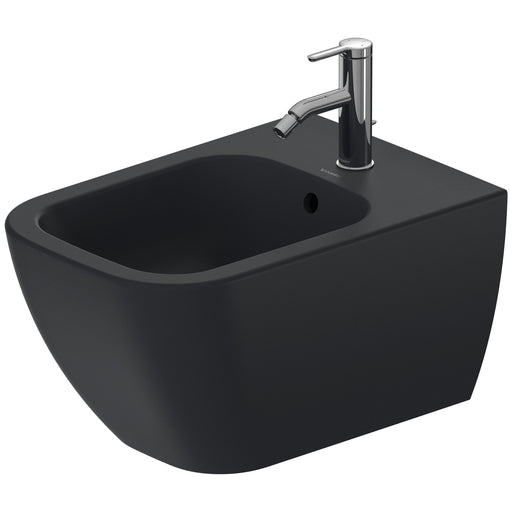 Duravit 2258151300 Happy D.2 Single Hole Horizontal Spray Wall Mount Bidet