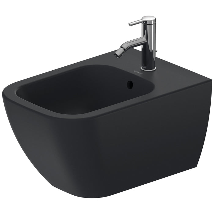 Duravit 2258151300 Happy D.2 Single Hole Horizontal Spray Wall Mount Bidet