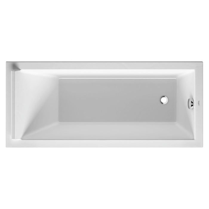 Duravit 700333000000090 Starck x Drop-in Bathtub with Reversible Drain