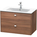 Duravit BR410201079 Brioso Wall-Mount Vanity Unit Walnut