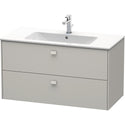 Duravit BR410300707 Brioso Wall-Mount Vanity Unit Concrete Gray