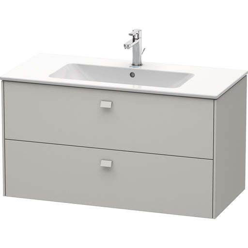 Duravit BR410300707 Brioso Wall-Mount Vanity Unit Concrete Gray
