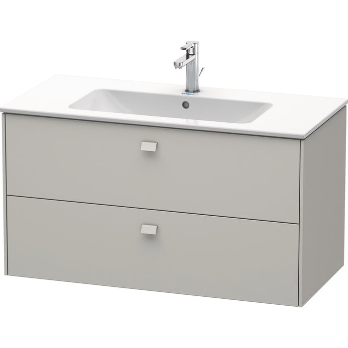 Duravit BR410300707 Brioso Wall-Mount Vanity Unit Concrete Gray
