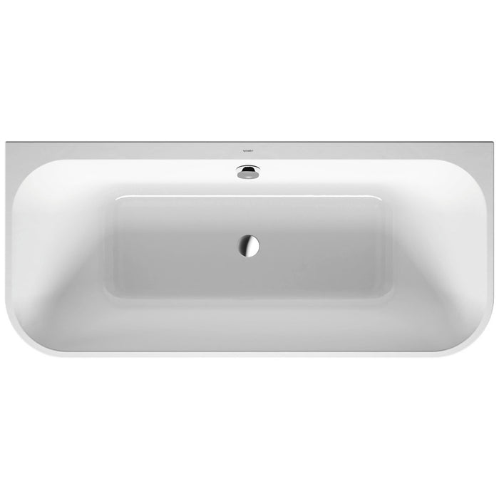 Duravit 700451800000090 Happy D.2 Plus Back-to-Wall Bathtub